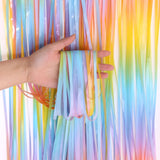 Popxstar New Unicorn Party Rainbow Tinsel Party Decoration Birthday Decoration Birthday Party Decoration Adult Party Photo Zone Curtain