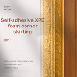 Popxstar Wall Sticker Decor Corner Line Can Be Folded Waist Line Skirting Line Self Adhesive Waterproof DIY Home Office Hotel Bathroom