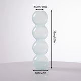 Popxstar Glass Flower Vase Creative Vase Decorative Hydroponic Flower Container Nordic Style Flower Vases Desktop Flower Bottle Decor
