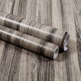 Popxstar Modern Wood Stripe Home Wall Paper for Furnitures Wall Restore DIY Decorable Film PVC Self-adhesive Vinyl Wall Sticker in Rolls