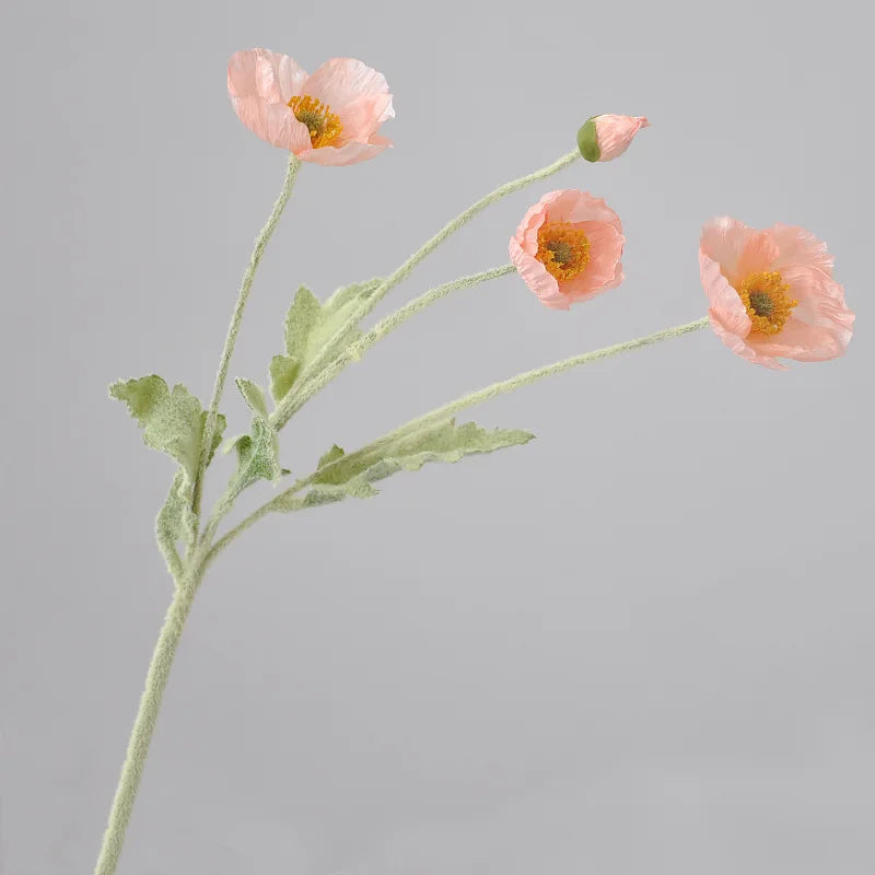 Popxstar 1pcs Artificial Flower Silk Corn Poppy 53cm Real Touch Fake Plant for Wedding Decoration Flowers Home Garen Christmas Decoration