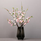 Popxstar Artificial Cherry Blossom Flower Branches Silk Peach Spring for Wedding Decoration Plum Blossom Wedding Arrangement Accessories