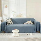 Popxstar Solid Color Waterproof Sofa Towel Chenille Four Seasons Universal Sofa Cover All-inclusive Universal Simple Sofa Blanket
