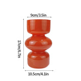 Popxstar Glass Flower Vase Creative Vase Decorative Hydroponic Flower Container Nordic Style Flower Vases Desktop Flower Bottle Decor