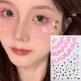 Popxstar New Rhinestones for Face Festival Makeup Crystals Stickers for Kids Diamond Gems Jewelry Stickers Adhesive Glitters for Face