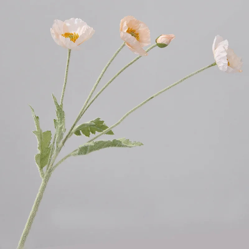 Popxstar 1pcs Artificial Flower Silk Corn Poppy 53cm Real Touch Fake Plant for Wedding Decoration Flowers Home Garen Christmas Decoration