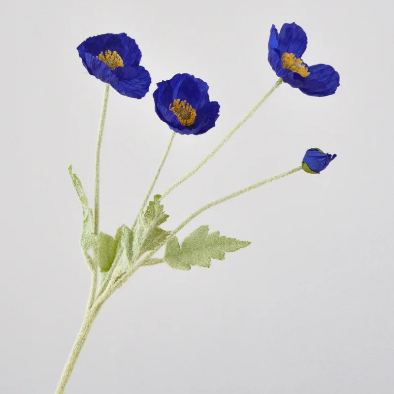 Popxstar 1pcs Artificial Flower Silk Corn Poppy 53cm Real Touch Fake Plant for Wedding Decoration Flowers Home Garen Christmas Decoration