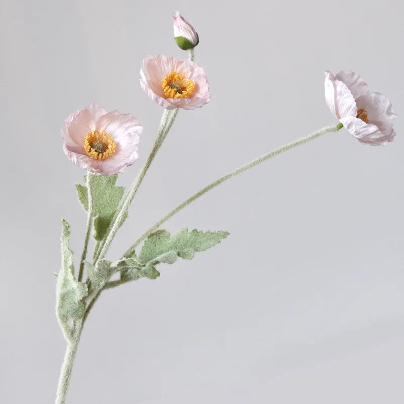 Popxstar 1pcs Artificial Flower Silk Corn Poppy 53cm Real Touch Fake Plant for Wedding Decoration Flowers Home Garen Christmas Decoration