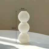 Popxstar Glass Flower Vase Creative Vase Decorative Hydroponic Flower Container Nordic Style Flower Vases Desktop Flower Bottle Decor