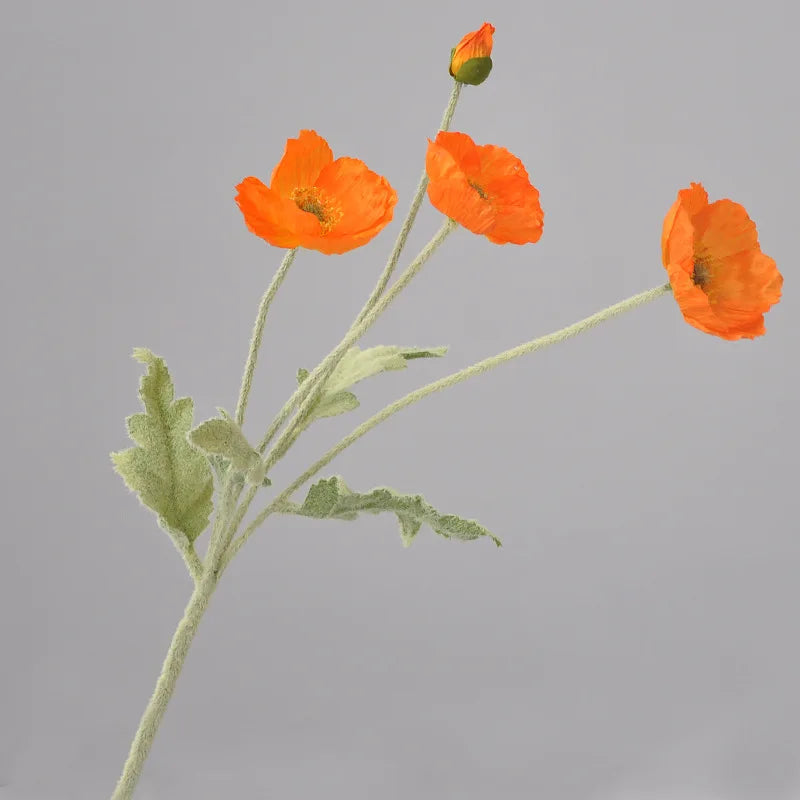 Popxstar 1pcs Artificial Flower Silk Corn Poppy 53cm Real Touch Fake Plant for Wedding Decoration Flowers Home Garen Christmas Decoration