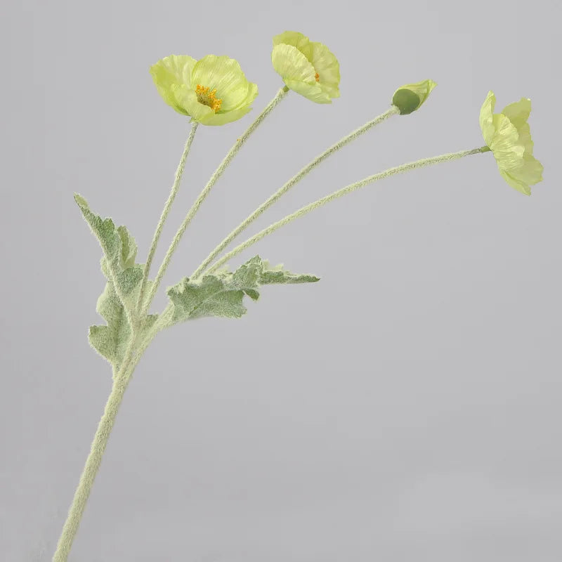 Popxstar 1pcs Artificial Flower Silk Corn Poppy 53cm Real Touch Fake Plant for Wedding Decoration Flowers Home Garen Christmas Decoration
