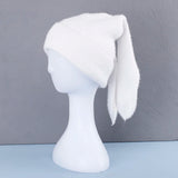 Popxstar cute Rabbit ears Beanies Soft Warm Fluffy Winter Hat for Women Knitted Hat Skullies Beanies Female Bonnet Solid color
