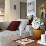 Popxstar Creative U-shaped Twin Candlestick Nordic Bauhaus Style Stainless Steel Tube Decoration Designer Home Decor Candal Holder Gifts