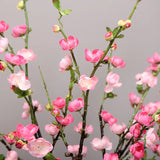 Popxstar Artificial Cherry Blossom Flower Branches Silk Peach Spring for Wedding Decoration Plum Blossom Wedding Arrangement Accessories