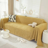 Popxstar Solid Color Waterproof Sofa Towel Chenille Four Seasons Universal Sofa Cover All-inclusive Universal Simple Sofa Blanket