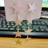 Popxstar Beautiful Stars Long Earrings For Women Unique Statement New Fashion Jewelry Wholesale