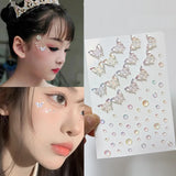 Popxstar New Rhinestones for Face Festival Makeup Crystals Stickers for Kids Diamond Gems Jewelry Stickers Adhesive Glitters for Face