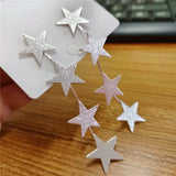 Popxstar Beautiful Stars Long Earrings For Women Unique Statement New Fashion Jewelry Wholesale