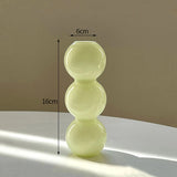 Popxstar Glass Flower Vase Creative Vase Decorative Hydroponic Flower Container Nordic Style Flower Vases Desktop Flower Bottle Decor