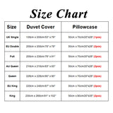 Popxstar Bedding Duvet Cover Set 2/3pcs set Classic Marble Pattern Duver Cover and Envelop Pillowcase Set