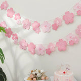 Popxstar 1PC Cherry Blossom Pink Flag Party Decoration Room Wall Layout