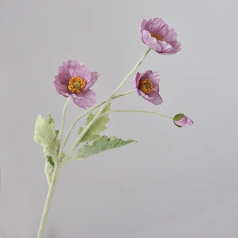 Popxstar 1pcs Artificial Flower Silk Corn Poppy 53cm Real Touch Fake Plant for Wedding Decoration Flowers Home Garen Christmas Decoration