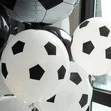 Popxstar 20 sets of football latex balloons, football themed birthday party, graduation ceremony decoration balloons