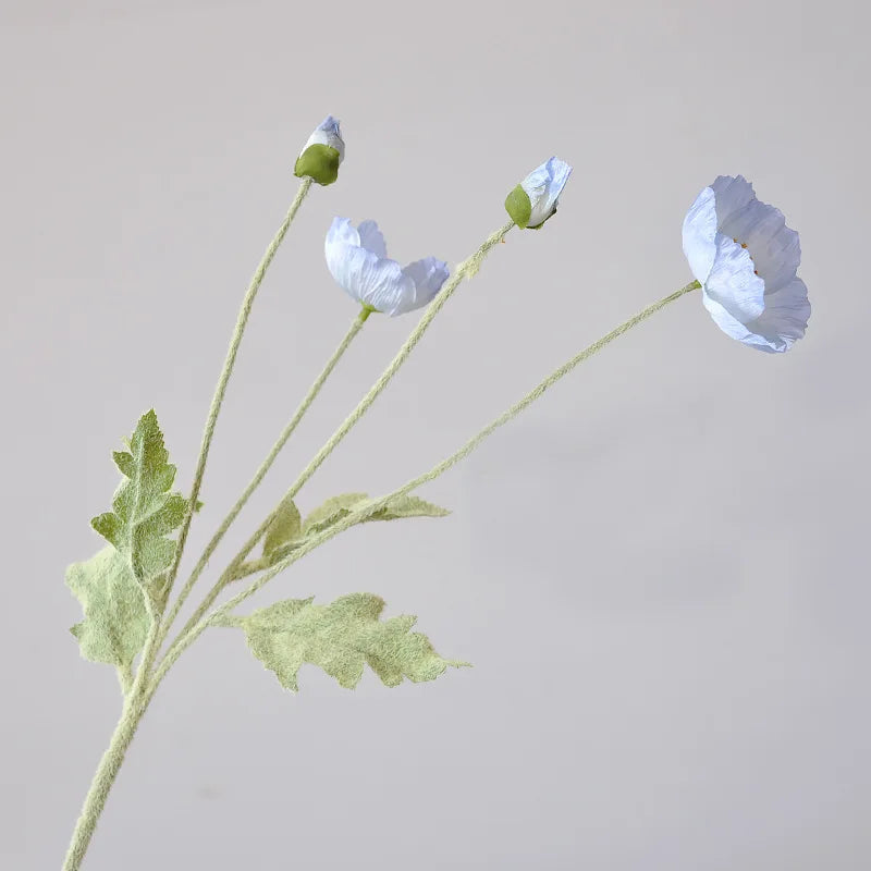 Popxstar 1pcs Artificial Flower Silk Corn Poppy 53cm Real Touch Fake Plant for Wedding Decoration Flowers Home Garen Christmas Decoration