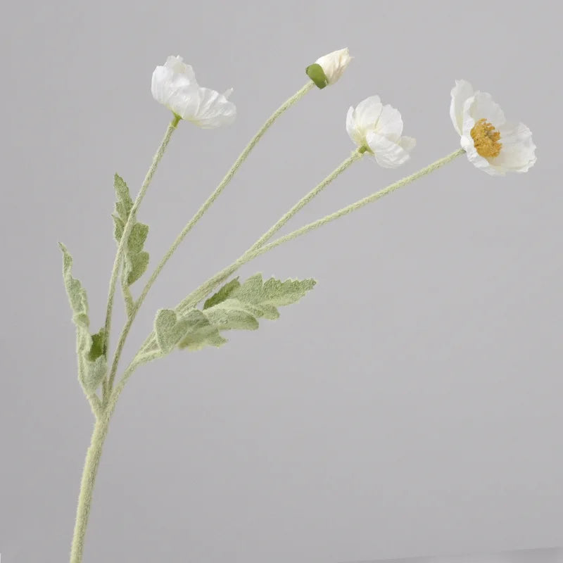 Popxstar 1pcs Artificial Flower Silk Corn Poppy 53cm Real Touch Fake Plant for Wedding Decoration Flowers Home Garen Christmas Decoration