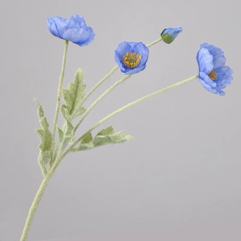 Popxstar 1pcs Artificial Flower Silk Corn Poppy 53cm Real Touch Fake Plant for Wedding Decoration Flowers Home Garen Christmas Decoration