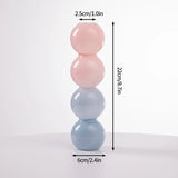 Popxstar Glass Flower Vase Creative Vase Decorative Hydroponic Flower Container Nordic Style Flower Vases Desktop Flower Bottle Decor