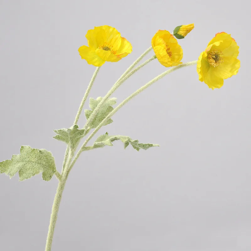 Popxstar 1pcs Artificial Flower Silk Corn Poppy 53cm Real Touch Fake Plant for Wedding Decoration Flowers Home Garen Christmas Decoration