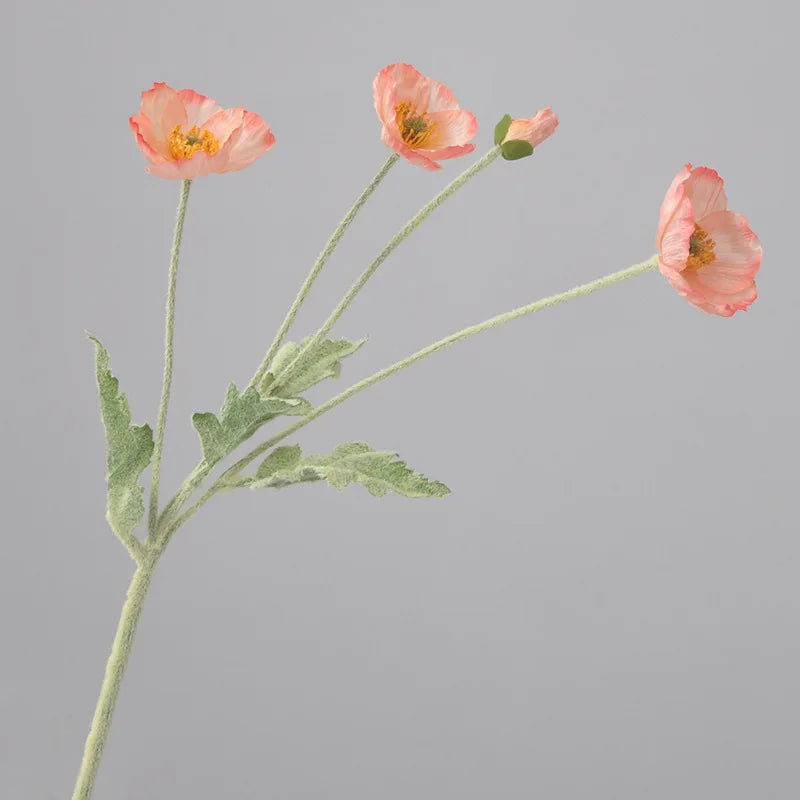 Popxstar 1pcs Artificial Flower Silk Corn Poppy 53cm Real Touch Fake Plant for Wedding Decoration Flowers Home Garen Christmas Decoration