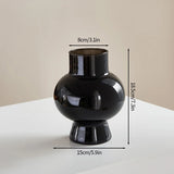 Popxstar Glass Flower Vase Creative Vase Decorative Hydroponic Flower Container Nordic Style Flower Vases Desktop Flower Bottle Decor