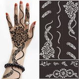 Popxstar Professional Henna Stencil Temporary Hand Tattoo Body Art Sticker Template Wedding Tool India Flower Mandala Tattoo Stencil New