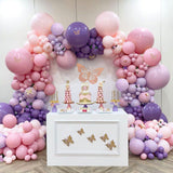 Popxstar Purple Pink Balloons Garland Arch Kit Macaroon Latex Ballons Wedding Birthday Party Decor Kids Adult Girl Baby Shower Ballon