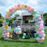 Popxstar 5 Pastel Colors Macaron Balloons Garland Backdrop For Baby Shower Happy Birthday Party Children's Day Decoration For Girl Boy