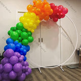 Popxstar 7Ft-23Ft Matte Red Yellow Green Rainbow Color Balloons Garland Arch Kit Kid Birthday Party Baby Shower Decoration Purple Ballon
