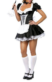 Popxstar Plus Size Cosplay S-6XL Sexy Costumes for Halloween Women's Exotic Maids Dress French Maid Costume Cosplay Maid Outfit Roleplay