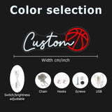 Popxstar  Basketball Neon Sign, for Festive Decor, Great for Weddings, Birthdays, Halloween, Christmas, Graduation & Parties