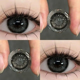 Popxstar  A Pair of Colored Contact Lenses Black Lenses Student Beauty Cosmetics Eye Prescription Lenses with Colored Lenses