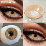 1 Pair Brown Lenses Colored Contact Beauty Colored Pupils Green Contact Lenses Natural Look Lenses Women Brown Pupils