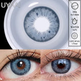 1 Pair Color Contact Lenses for Eyes Lenses with Diopters Myopia Color Lenses Green Contact Lenses Blue Lenses