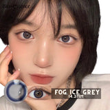Popxstar 1 Pair Myopia Lenses Colored Contact Lenses Natural Lenses With Diopters Brown Lenses Gray Lense Prescription Lenses