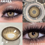 Popxstar  1 Pair Fashion Color Contact Lenses for Eyes Brown Lenses Colorcon Blue Lenses Yearly Beautiful Grey Eye Pupils Lens