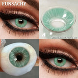 1 Pair Brown Lenses Colored Contact Beauty Colored Pupils Green Contact Lenses Natural Look Lenses Women Brown Pupils