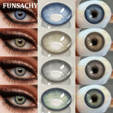 1 Pair Brown Lenses Colored Contact Beauty Colored Pupils Green Contact Lenses Natural Look Lenses Women Brown Pupils