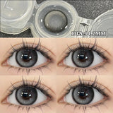 Popxstar 2Pcs Korean Colored Contact  Lenses with Myopia Degree Grade 0.00- 8.00 Blue Green Beauty Pupilentes Soft Lens