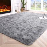 Popxstar Fluffy Rugs for Bedroom Fuzzy Area Rugs for Living Room Soft Kids Carpet Non Slip Rugs for Hardwood Floors Room Decor