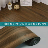 Popxstar Decorative moisture-proof anti fouling self-adhesive wallpaper wood grain background wall bedroom kitchen floor sticker